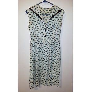 Handmade (?) Vintage Sailor Dress with Turtles
